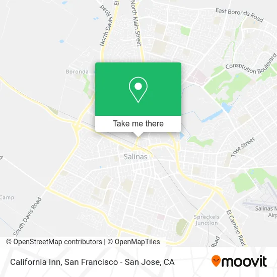 California Inn map