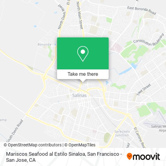 Mariscos Seafood al Estilo Sinaloa map