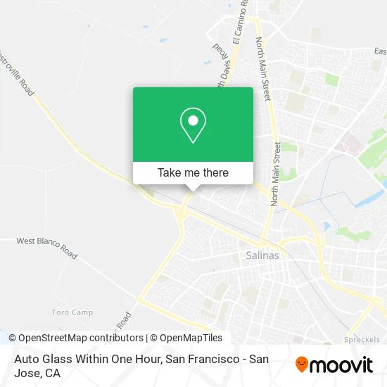 Auto Glass Within One Hour map