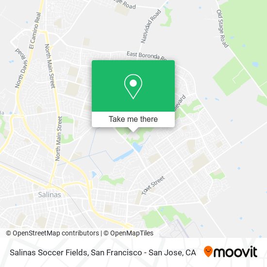 Mapa de Salinas Soccer Fields