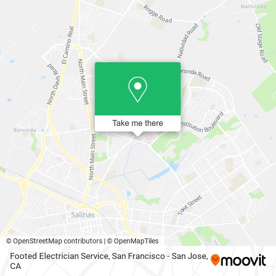 Footed Electrician Service map