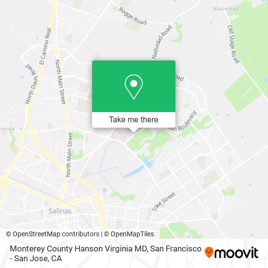 Monterey County Hanson Virginia MD map
