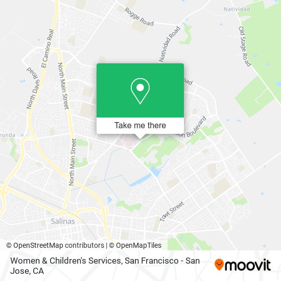 Women & Children's Services map
