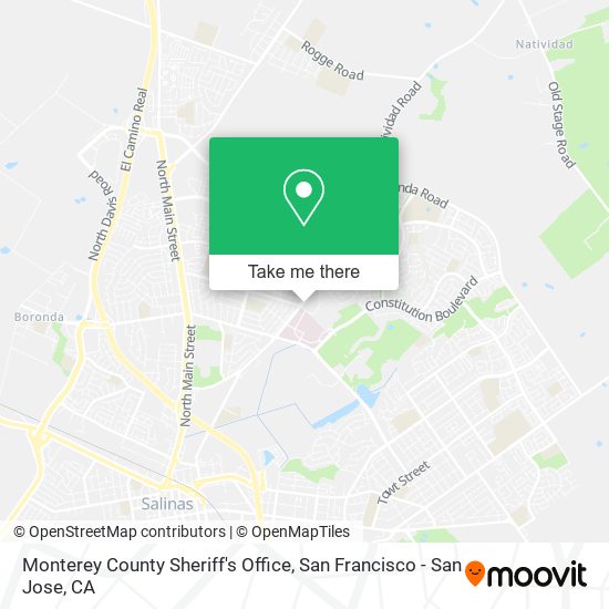 Monterey County Sheriff's Office map