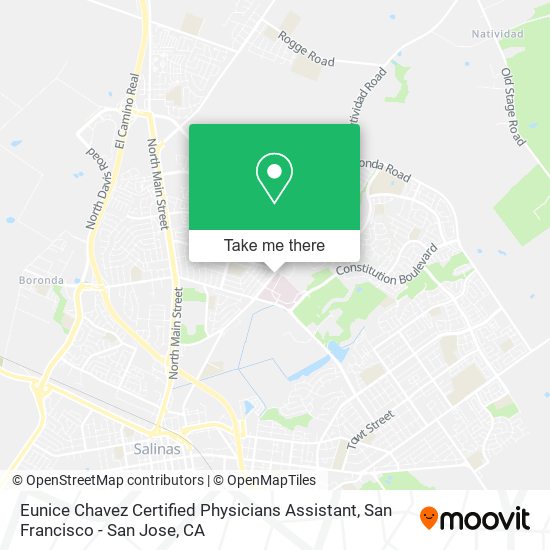 Mapa de Eunice Chavez Certified Physicians Assistant