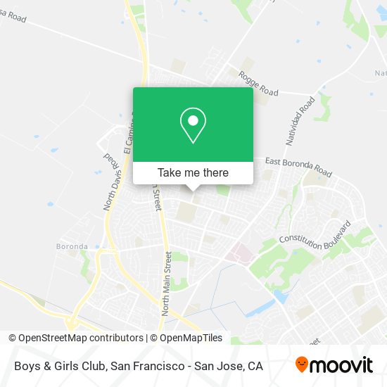 Boys & Girls Club map