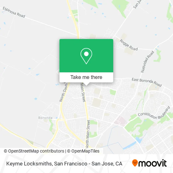 Keyme Locksmiths map