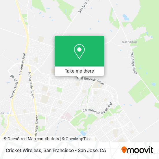 Mapa de Cricket Wireless
