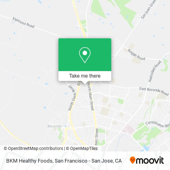 BKM Healthy Foods map