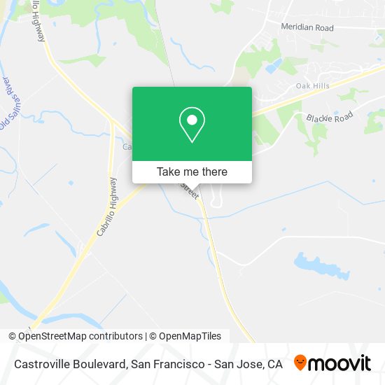 Castroville Boulevard map