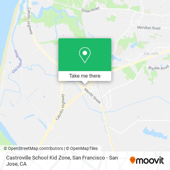Castroville School Kid Zone map