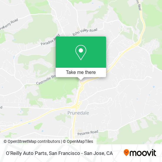 O'Reilly Auto Parts map
