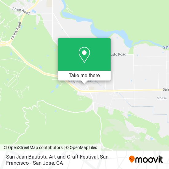 San Juan Bautista Art and Craft Festival map