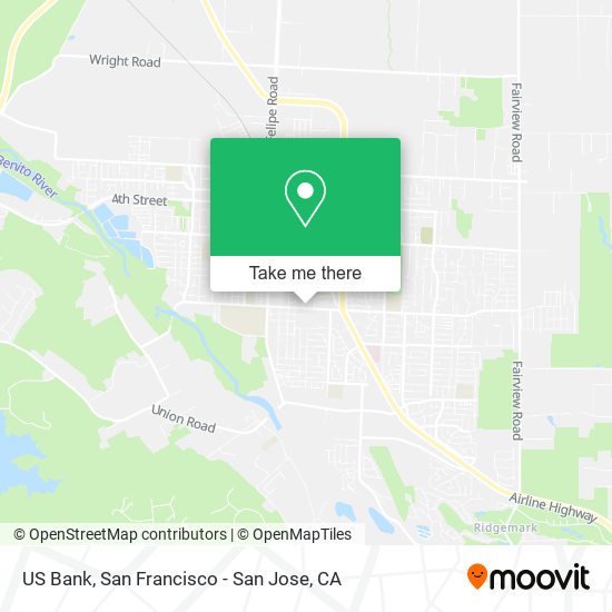 Mapa de US Bank