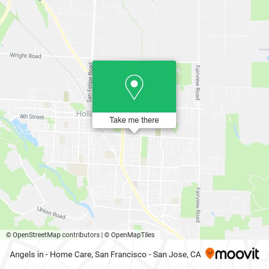 Angels in - Home Care map
