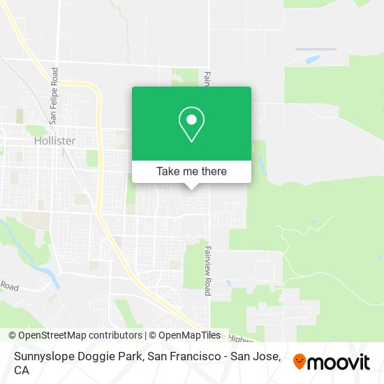 Sunnyslope Doggie Park map