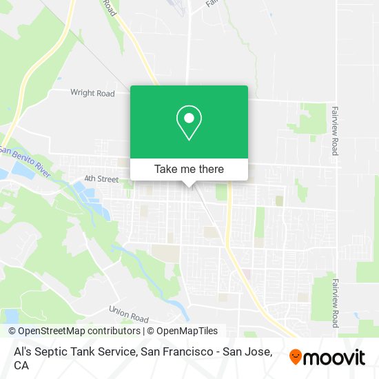 Al's Septic Tank Service map
