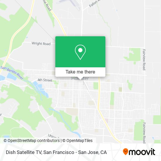 Mapa de Dish Satellite TV