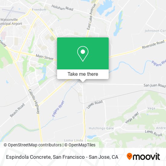 Mapa de Espindola Concrete