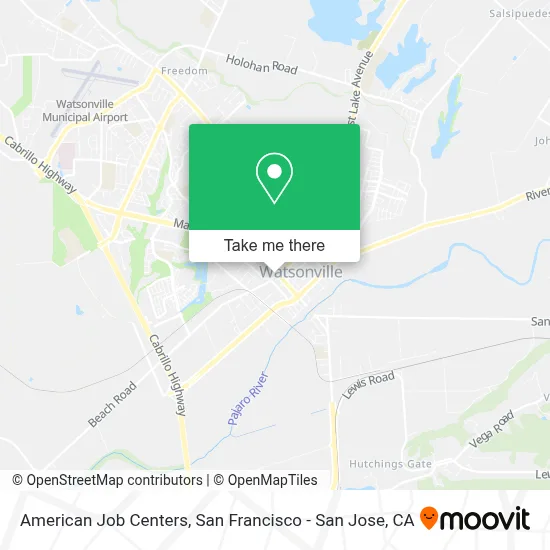 American Job Centers map