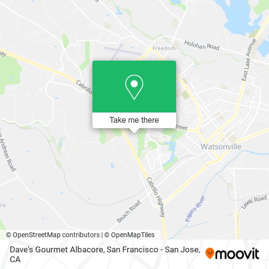 Dave's Gourmet Albacore map