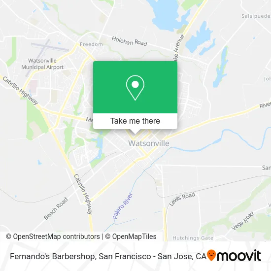 Fernando's Barbershop map