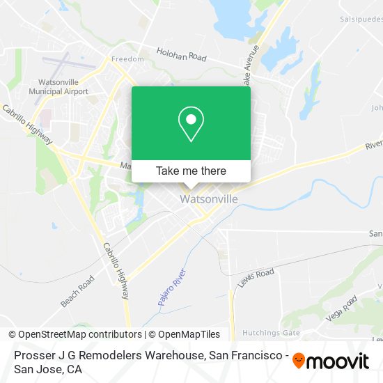 Prosser J G Remodelers Warehouse map