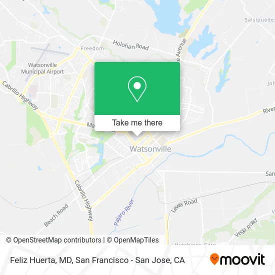 Feliz Huerta, MD map