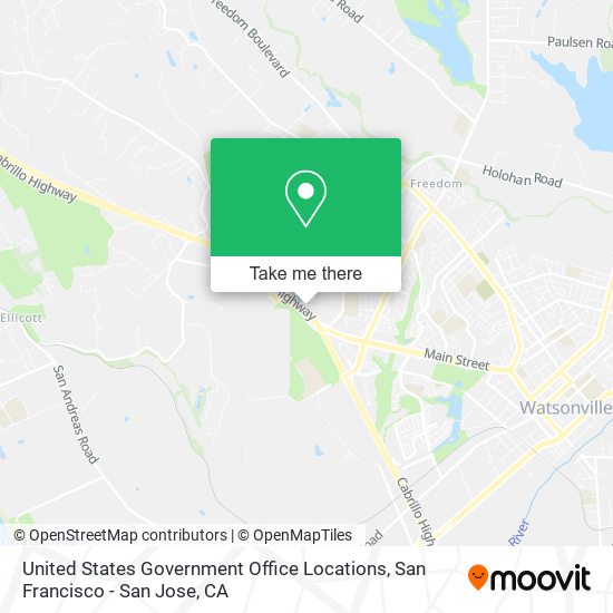 United States Government Office Locations map