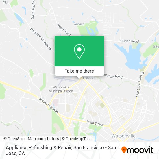 Appliance Refinishing & Repair map