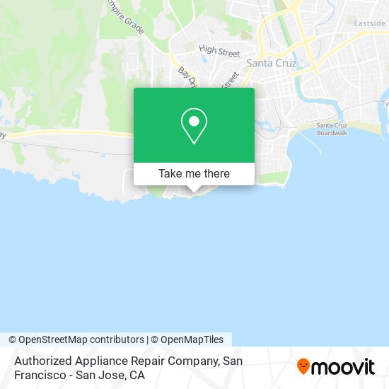 Authorized Appliance Repair Company map