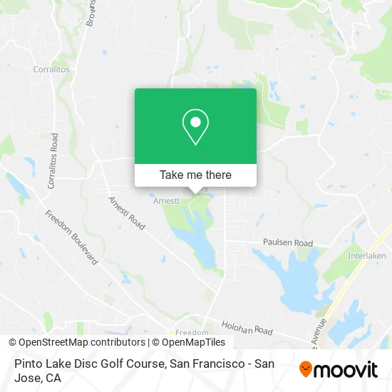 Mapa de Pinto Lake Disc Golf Course
