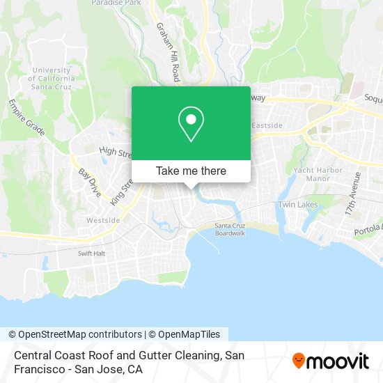 Central Coast Roof and Gutter Cleaning map