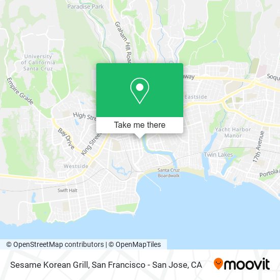 Sesame Korean Grill map