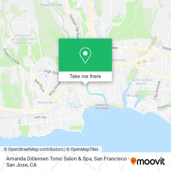 Mapa de Amanda Ditlevsen Tonic Salon & Spa