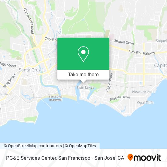 PG&E Services Center map