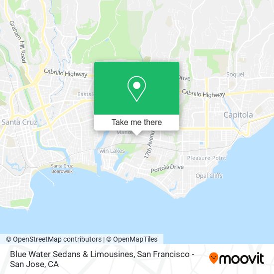 Mapa de Blue Water Sedans & Limousines