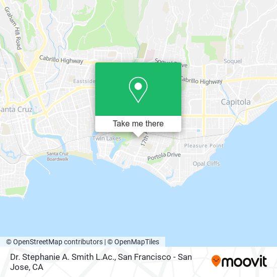 Mapa de Dr. Stephanie A. Smith L.Ac.
