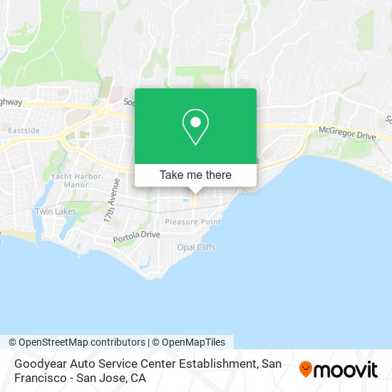 Mapa de Goodyear Auto Service Center Establishment
