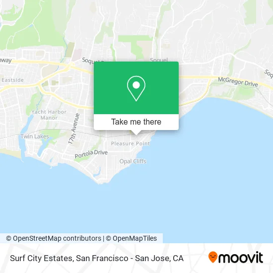 Mapa de Surf City Estates