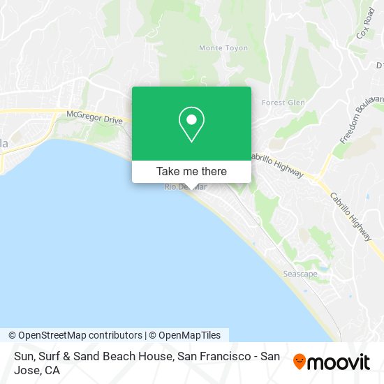 Mapa de Sun, Surf & Sand Beach House
