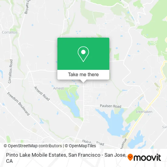 Mapa de Pinto Lake Mobile Estates
