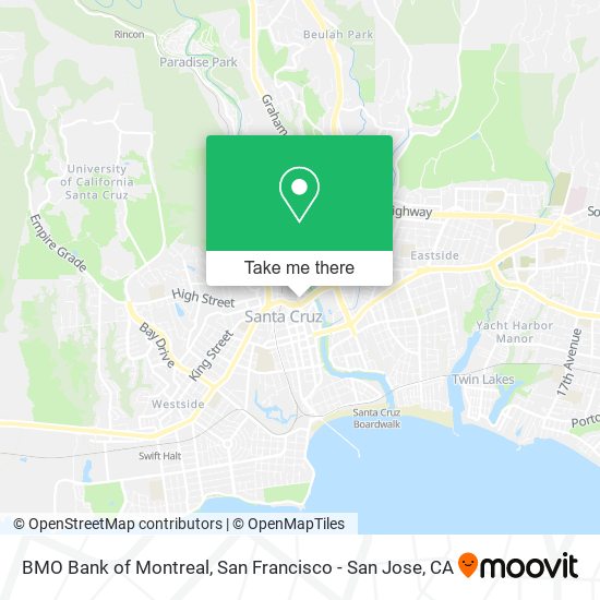 BMO Bank of Montreal map