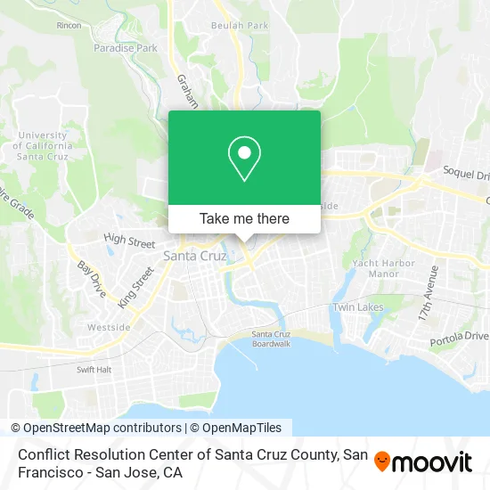 Conflict Resolution Center of Santa Cruz County map
