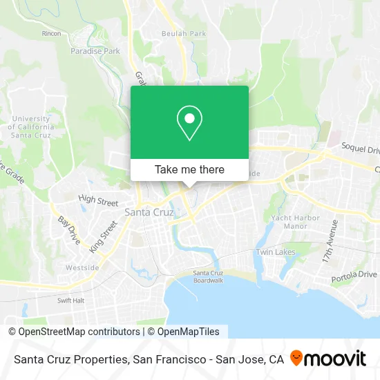 Santa Cruz Properties map