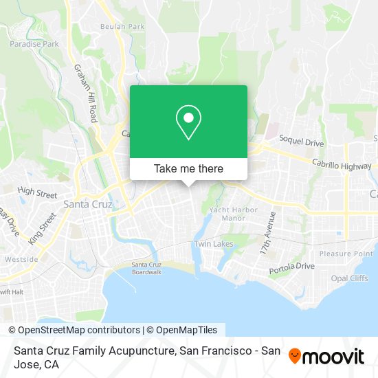 Santa Cruz Family Acupuncture map