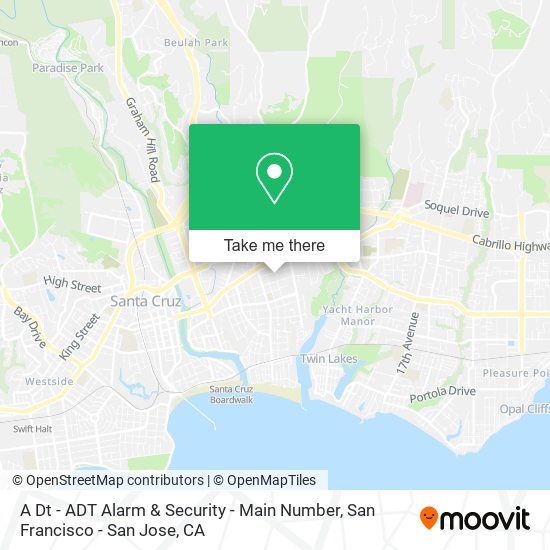 A Dt - ADT Alarm & Security - Main Number map