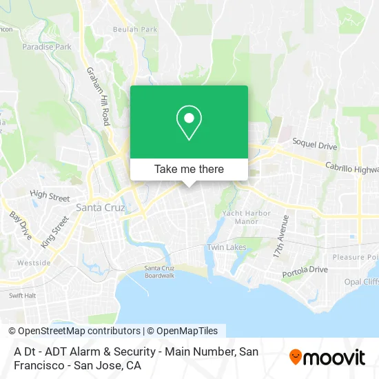 A Dt - ADT Alarm & Security - Main Number map