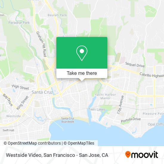 Westside Video map