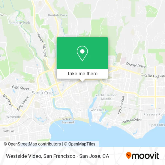 Westside Video map